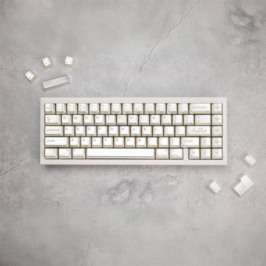 Awekeys Hello Silver Keycap set